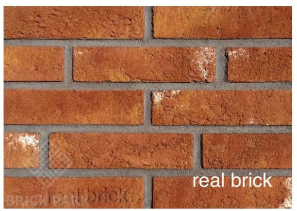 Кирпич ручной формовки Real Brick КР/0,5ПФ угловой RB 15 терракотовый