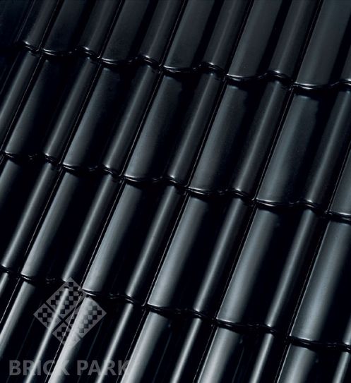Керамическая черепица Roben BORNHOLM schwarz-matt