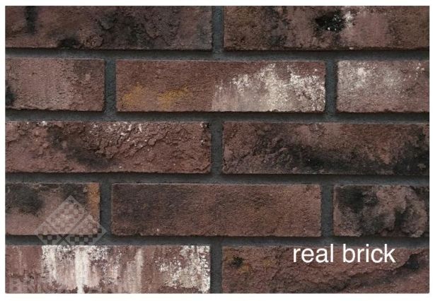 Кирпич ручной формовки Real Brick КР/0,5ПФ угловой RB 04 бордовый