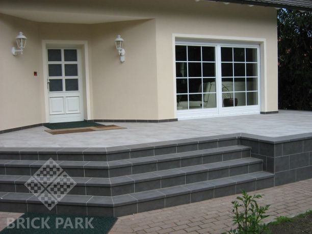 Напольная клинкерная плитка Stroeher Aera T 705 beton 794x394x20