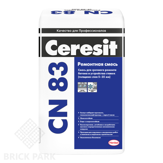 Ремонтная смесь для бетона Ceresit CN 83 25 кг