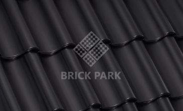 Черепица керамическая Laumans IDEAL SUPRA Глазурь nr.40 schwarz-satiniert