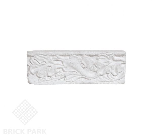 Фасадный карниз Идеальный камень "Барокко" линейный белый