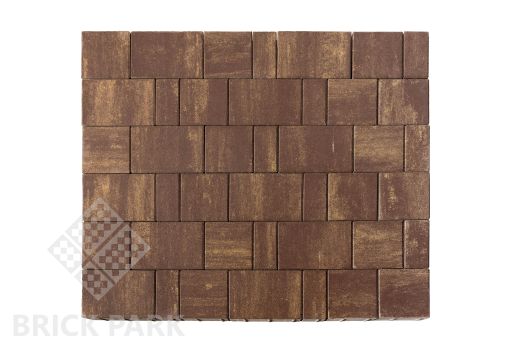 Бетонная брусчатка БРАЕР Старый город Ландхаус Color Mix 18 Мускат 160x160x60