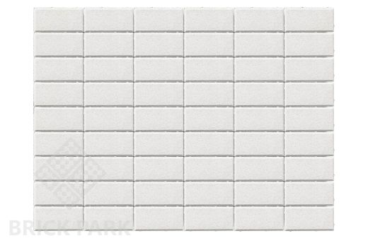 Бетонная брусчатка БРАЕР Прямоугольник Белый 200x100x40