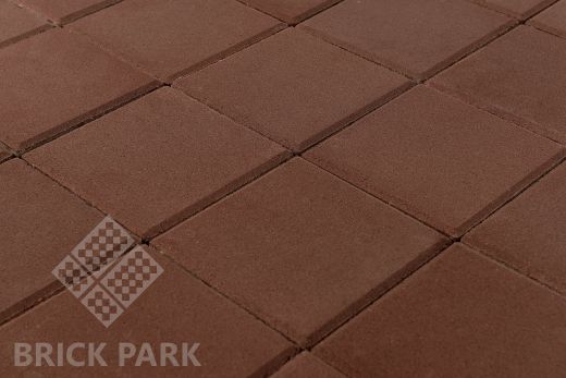 Бетонная брусчатка БРАЕР Лувр Коричневый 200x200x60