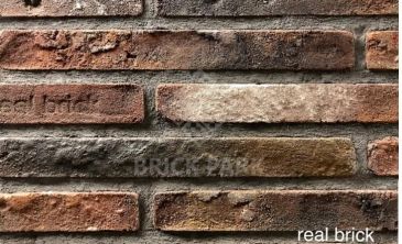 Кирпич ручной формовки Real Brick КР/0,5ПФ Ригель antic RB 04 глина античная бордовая