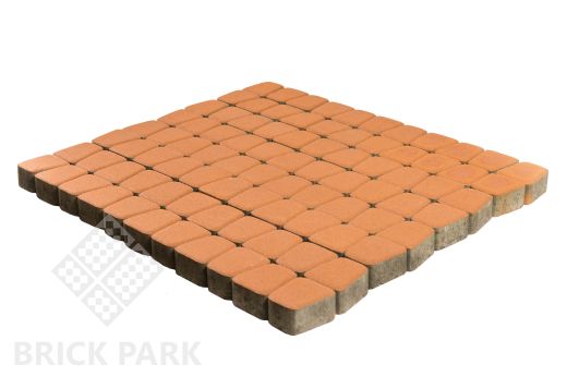 Бетонная брусчатка БРАЕР Классико круговая янтарный