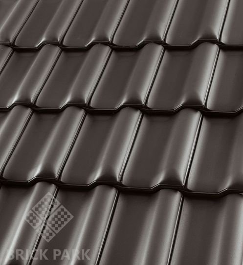 Керамическая черепица Roben FLANDERN Altfarben (Старые краски, Темно-коричневый, ангоб)