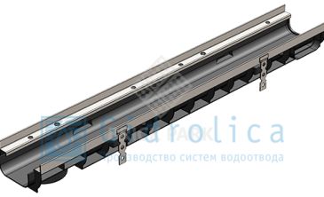 Лоток водоотводный Gidrolica Super ЛВ -10.14,5.08 - пластиковый, кл. Е600