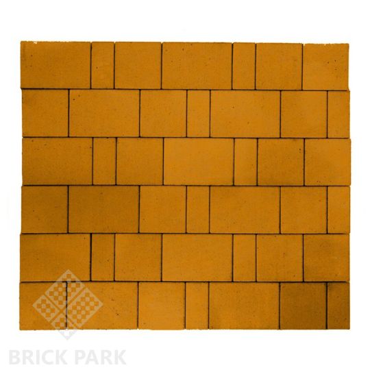 Бетонная брусчатка БРАЕР Старый город Ландхаус оранжевый 160x160x80