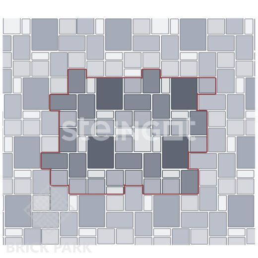 Тротуарная плитка Бавария Белый гранит (Bianco Nero) 60 мм