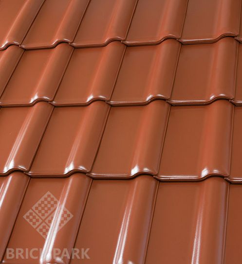 Керамическая черепица Roben PIEMONT Kupfer-rotbraun (Медный красно-коричневый)