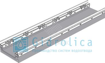 BGF-Z Мелкосидящий лоток DN150, с оцинкованной насадкой, h 100, без уклона