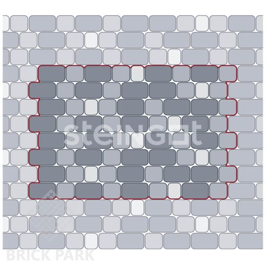 Тротуарная плитка Классика Серая 60 мм