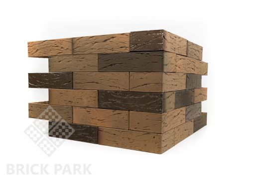 Кирпич BRAER кладка Грифель риф  NF