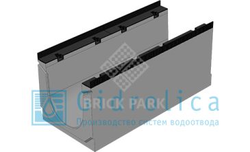 BGM Массивный лоток DN300, № 20-0, без уклона