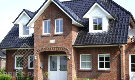 Керамическая черепица Roben FLANDERNplus Schwarz-matt, glasur (Черный матовый, глазурь)