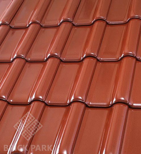 Керамическая черепица Roben FLANDERNplus Cayenne, glanz-engobe (Кайен, глянцевый ангоб)