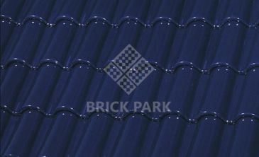 Черепица La Escandella Mixed 'S' Roof Tile Large GLAZED Cobalt Blue