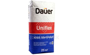 Плиточный клей Dauer для плитки, керамогранита, декоративного камня "UNIFLEX / УНИФЛЕКС"