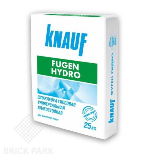 Шпатлевка гипсовая влагостойкая Кнауф Фуген Гидро белая 25 кг