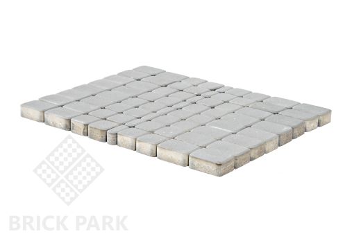 Бетонная брусчатка БРАЕР Классико серебристый 115x115x60