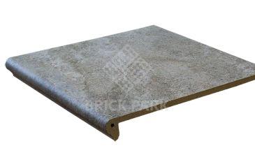 Клинкерная ступень флорентийская угл. Interbau Abell 320x320x9,5 Mittelgrau Серебристо серый 274