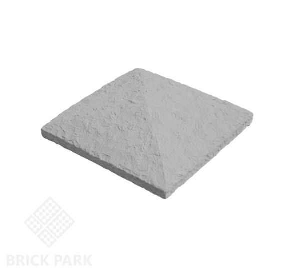 Оголовок для столба Идеальный камень 57,5x57,5x11,5 серый