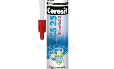 Затирка-герметик силиконовая Ceresit CS 25 прозрачная 0,28 л