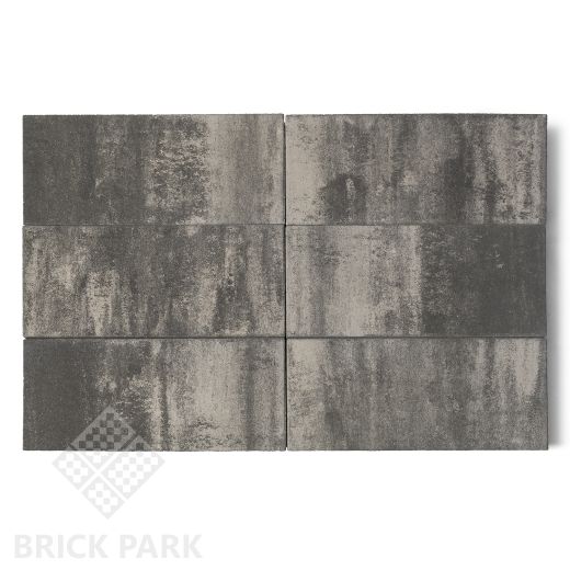 Бетонная брусчатка БРАЕР Сити Color Mix Ночь