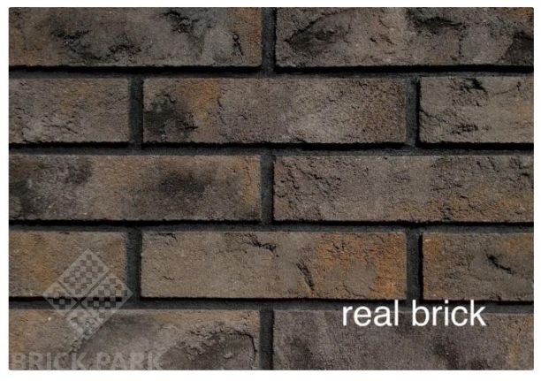 Кирпич ручной формовки Real Brick КР/0,5ПФ угловой RB 07 пепел 