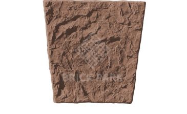 Фасадный замковый камень Идеальный камень №5 коричневый