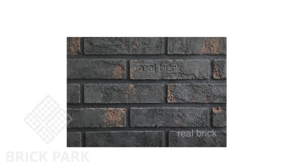 Плитка ручной работы угловая 20мм Real Brick Коллекция 2 ЧЁРНЫЙ ПРИНЦ RB 2-05 Коричневый