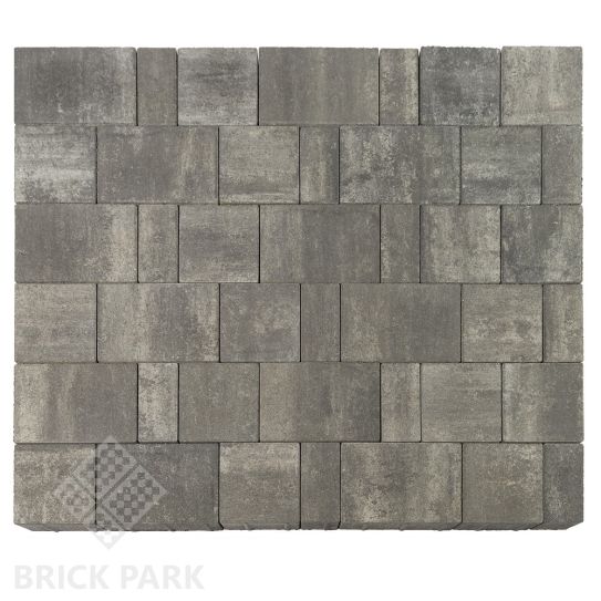 Бетонная брусчатка БРАЕР Старый город Ландхаус Color Mix Тип 8 / Вечер 80x160x60