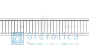 Решетка водоприемная Gidrolica Standart РВ -15.18,7.100 - ячеистая стальная оцинкованная, кл. В125