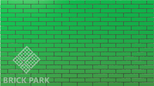 Кирпич глазурованный салатовый NF