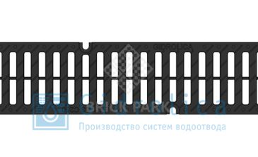 Решетка водоприемная Gidrolica Pro РВ -10.13,5.50 - щелевая пластиковая, кл. С250