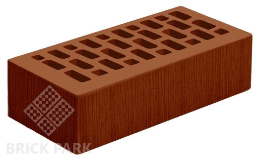 Кирпич ГКЗ Береста Темно-терракот NF