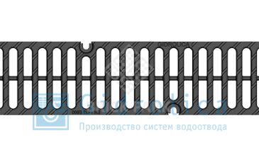 Решетка водоприемная Gidrolica Super РВ -10.14.50 - щелевая чугунная ВЧ, кл. Е600