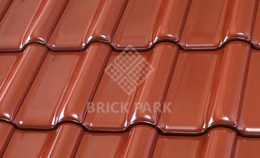 Керамическая черепица Roben FLANDERNplus Cayenne, glanz-engobe (Кайен, глянцевый ангоб) 
