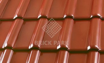 Керамическая черепица Roben PIEMONT Kastanienbraun, glanz-engobe (Каштановый, глянцевый ангоб)