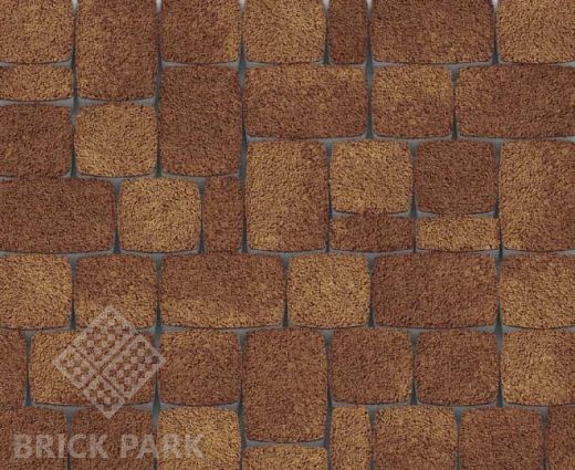 Тротуарная плитка Каменный век Классико Stone Base Желто-коричневый 115×115×60