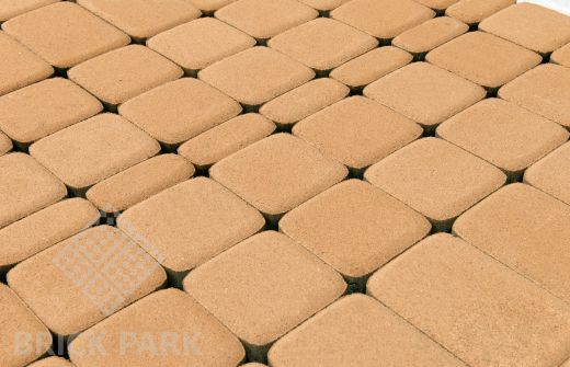 Бетонная брусчатка БРАЕР Классико медовый 115x115x60