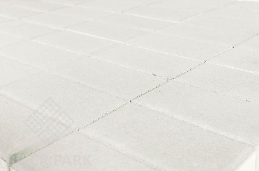 Бетонная брусчатка БРАЕР Прямоугольник Белый 200x100x40