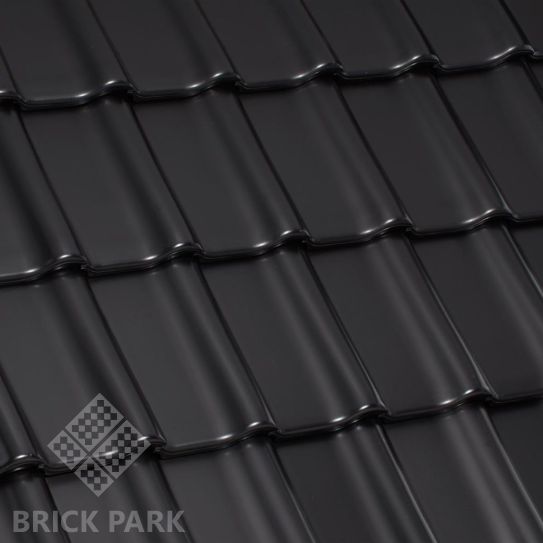 Черепица керамическая Laumans TIEFA SUPRA Глазурь nr. 40 schwartz satinier