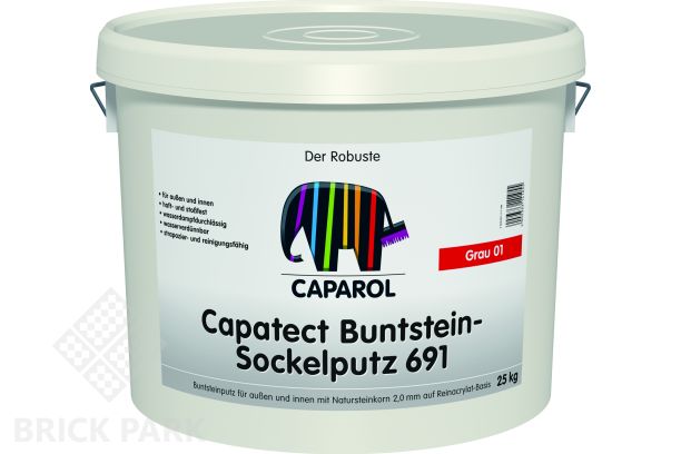 Caparol Capatect Buntstein-Sockelputz 691 серый