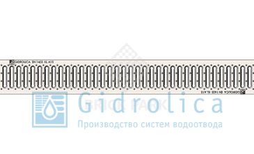 Решетка водоприемная Gidrolica Standart РВ -10.13,6.100 - штампованная стальная оцинкованная, кл. А15