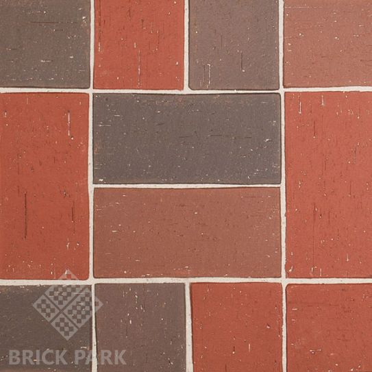 Клинкерная брусчатка Roben Pflasterklinker SEMPIONE rot-buntgeflammt