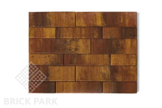 Бетонная брусчатка БРАЕР Домино Color mix 24 Сафари 280x120x60